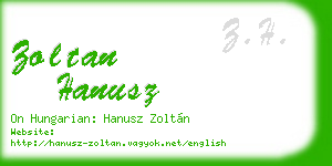 zoltan hanusz business card